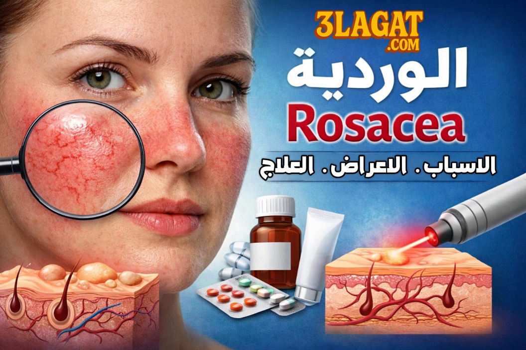 الوردية Rosacea: الأسباب، الأعراض، الأنواع، أحدث طرق العلاج والوقاية
