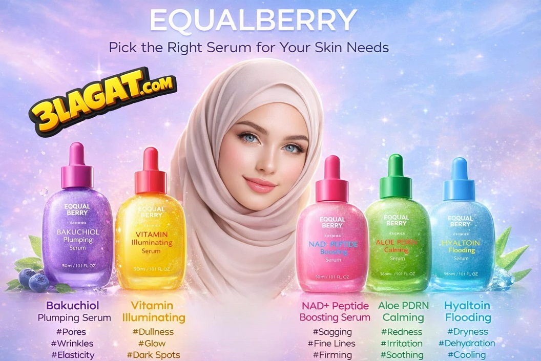 الفرق بين سيرومات Equalberry الخمسة | المكونات ودواعي الاستخدام