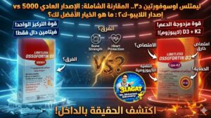 ليمتلس اوسوفورتين د3 لايبو-ك2 Limitless Ossofortin D3 Lipo-K2 والفرق بينه وبين ليمتلس اوسوفورتين د3 5000 Limitless Ossofortin D3 5000